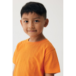 Kids’ T-shirt in recycled cotton, casual fit, 160 g/m² orange colour