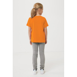 Kids’ T-shirt in recycled cotton, casual fit, 160 g/m² orange colour