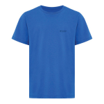 Kids’ T-shirt in recycled cotton, casual fit, 160 g/m² royal blue colour view with logo