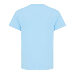Kids’ T-shirt in recycled cotton, casual fit, 160 g/m² cyan blue colour