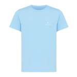 Kids’ T-shirt in recycled cotton, casual fit, 160 g/m² cyan blue colour