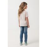 Kids’ T-shirt in recycled cotton, casual fit, 160 g/m² light pink colour fourth model view