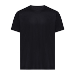 Casual-fit technical T-shirt in recycled polyester, 150 g/m² black colour