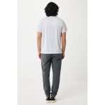 Casual-fit technical T-shirt in recycled polyester, 150 g/m² light grey colour third model view