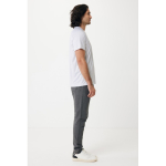 Casual-fit technical T-shirt in recycled polyester, 150 g/m² light grey colour fourth model view