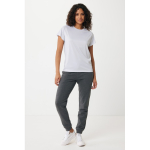 Casual-fit technical T-shirt in recycled polyester, 150 g/m² light grey colour fifth model view