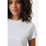 Casual-fit technical T-shirt in recycled polyester, 150 g/m² light grey colour