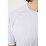 Casual-fit technical T-shirt in recycled polyester, 150 g/m² light grey colour