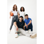 Casual-fit technical T-shirt in recycled polyester, 150 g/m² light grey colour