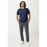 Casual-fit technical T-shirt in recycled polyester, 150 g/m² navy-blue colour model view