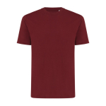 Unisex slim-fit T-shirt in recycled cotton, 160 g/m² burgundy colour
