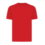 Unisex slim-fit T-shirt in recycled cotton, 160 g/m² red colour