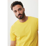 Unisex slim-fit T-shirt in recycled cotton, 160 g/m² yellow colour