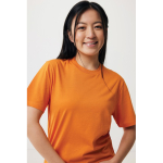 Unisex slim-fit T-shirt in recycled cotton, 160 g/m² orange colour