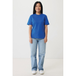 Unisex slim-fit T-shirt in recycled cotton, 160 g/m² royal blue colour third model view