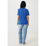 Unisex slim-fit T-shirt in recycled cotton, 160 g/m² royal blue colour fifth model view