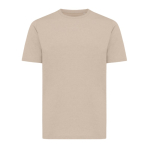 Unisex slim-fit T-shirt in recycled cotton, 160 g/m² camel colour