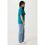Unisex slim-fit T-shirt in recycled cotton, 160 g/m² pastel green colour fourth model view