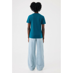 Unisex slim-fit T-shirt in recycled cotton, 160 g/m² blue gray colour
