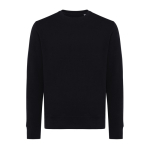 Unisex slim-fit sweatshirt in recycled cotton, 280 g/m² black colour