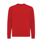 Unisex slim-fit sweatshirt in recycled cotton, 280 g/m² red colour