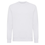 Unisex slim-fit sweatshirt in recycled cotton, 280 g/m² white colour