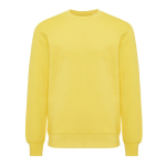 Unisex slim-fit sweatshirt in recycled cotton, 280 g/m² yellow colour