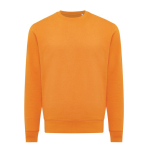 Unisex slim-fit sweatshirt in recycled cotton, 280 g/m² orange colour