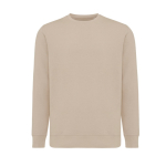Unisex slim-fit sweatshirt in recycled cotton, 280 g/m² camel colour
