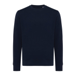 Unisex slim-fit sweatshirt in recycled cotton, 280 g/m² navy-blue colour