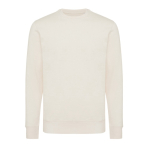 Unisex slim-fit sweatshirt in recycled cotton, 280 g/m² natural colour