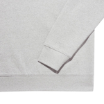 Unisex slim-fit sweatshirt in recycled cotton, 280 g/m² heather light grey colour