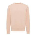 Unisex slim-fit sweatshirt in recycled cotton, 280 g/m² pastel pink colour