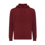Unisex slim-fit sweatshirt in recycled cotton, 280 g/m² burgundy colour
