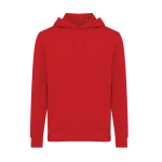 Unisex slim-fit sweatshirt in recycled cotton, 280 g/m² red colour
