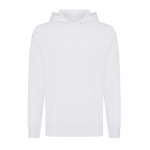 Unisex slim-fit sweatshirt in recycled cotton, 280 g/m² white colour