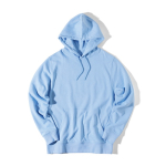 Unisex slim-fit sweatshirt in recycled cotton, 280 g/m² cyan blue colour
