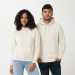 Unisex slim-fit sweatshirt in recycled cotton, 280 g/m² natural colour