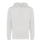 Unisex slim-fit sweatshirt in recycled cotton, 280 g/m² heather light grey colour