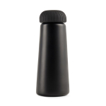 Tapered recycled steel thermal bottle, 450 ml black colour