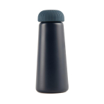 Tapered recycled steel thermal bottle, 450 ml blue colour