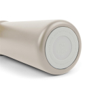 Tapered recycled steel thermal bottle, 450 ml grey colour