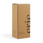 Tapered recycled steel thermal bottle, 450 ml grey colour