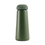 Tapered recycled steel thermal bottle, 450 ml green colour