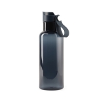 RPET bottle for cold drinks with carry handle, 600 ml blue colour