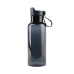 RPET bottle for cold drinks with carry handle, 600 ml blue colour