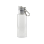 RPET bottle for cold drinks with carry handle, 600 ml transparent colour
