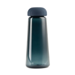 Cone-shaped RPET bottle with easy-grip lid, 575 ml blue colour