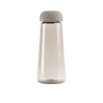 Cone-shaped RPET bottle with easy-grip lid, 575 ml grey colour