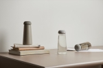 Cone-shaped RPET bottle with easy-grip lid, 575 ml grey colour